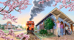 Old Rails, New Horizons Mural